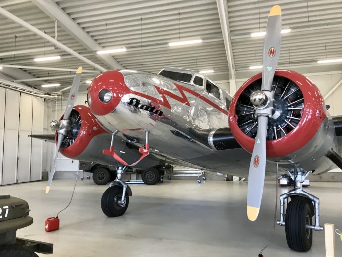 Chlouba letiště Točná. Lockheed Electra L-10A. Baťův osobní letoun. Jediný létající kus na světě. Foto: ©Michael Kolář