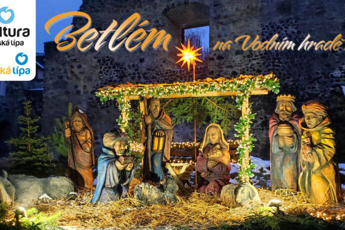 Vyrazte v prosinci na výlet za novým dřevěným betlém na Vodní hrad Lipý