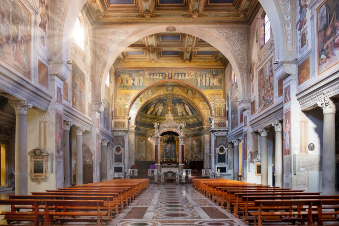 Papežská bazilika sv. Praxedy v Římě nese nově označení Cyrilometodějská stezka — Kulturní stezka Rady Evropy