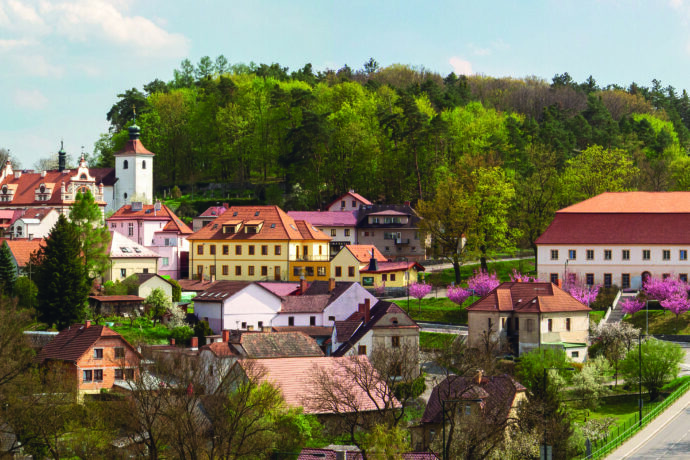 Historické centrum města Týnec nad Sázavou. Foto: ©Martina Hrušková