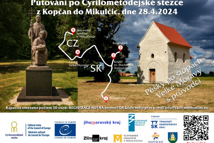 Jarní putování po Cyrilometodějské stezce ze slovenských Kopčan do Mikulčic 