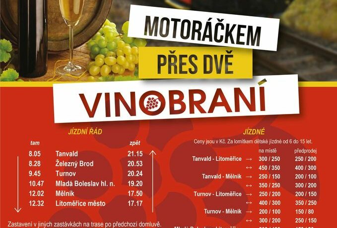 Motoráčkem přes dvě vinobraní. Mělnické a v Litoměřicích