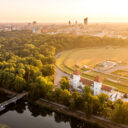 Panoramablick über den Clara-Zetkin-Park in Leipzig © Philipp Kirschner | leipzig.travel