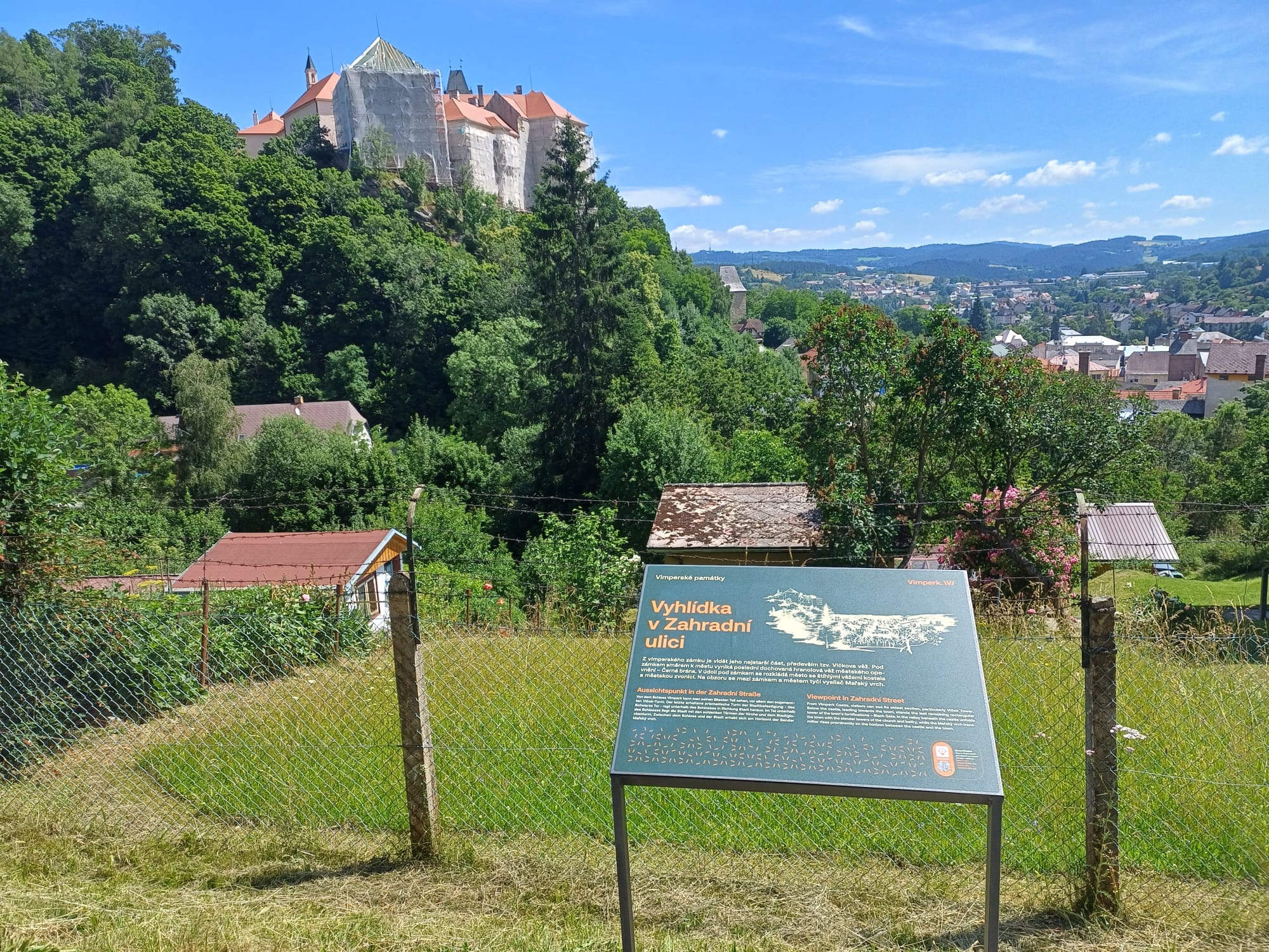 Vimperské památky zdobí nové informační panely