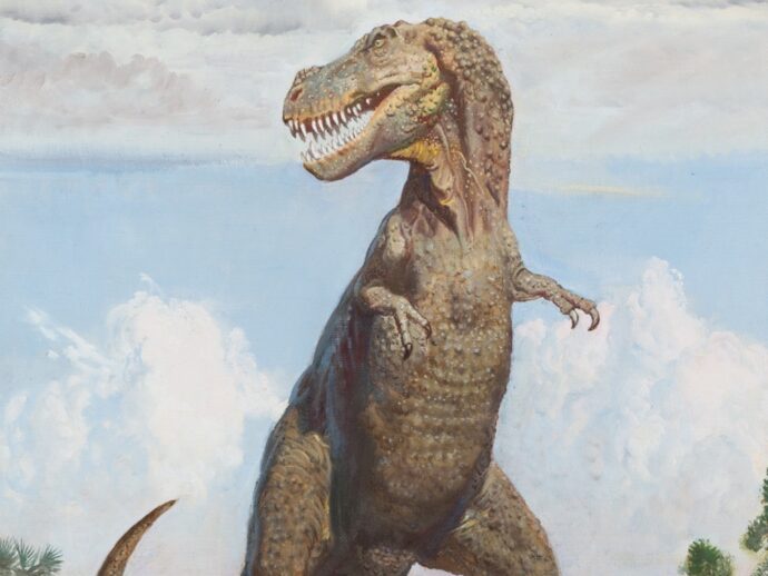 Tarbosaurus battar. Mongolsko, křída